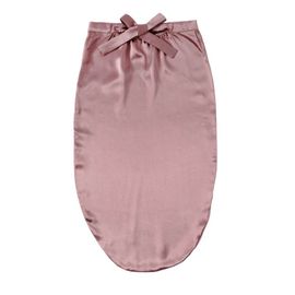 Bonnet De Nuit Long 100% Soie De Mûrier Rose