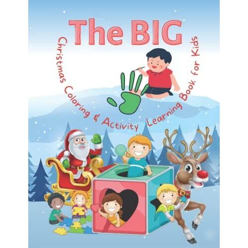The Big Christmas Coloring & Activity Learning Book For Kids:: (100 Activities), Christmas Coloring Pages, Mazes, Number Tracing, Additional Maths, ... For 2-5, 4-8, 8-12, Christmas Gifts For Kids
