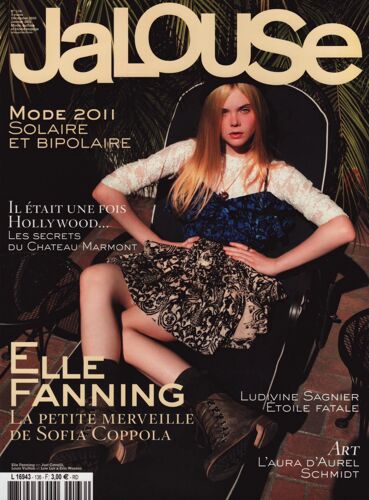 Jalouse / 12-2010 N°136 : Elle Fanning (15p) - Ludivine Sagnier (7p) - Aurel Schmidt (16p)
