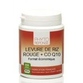 Levure Riz Rouge - Coenzyme Q10 180 Gelules Phytoreponse 