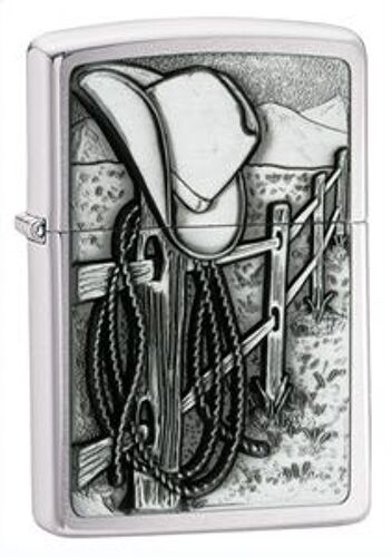 #2001370. Briquet Zippo 2011 " Resting Cowboy " 3d-Emblème