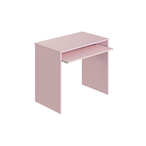 Bureau Gaby Avec Tablette Extractible L90cm X H79cm - Rose