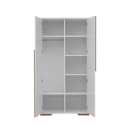 Armoire 2 Portes Pinio Snap - Blanc Et Bois