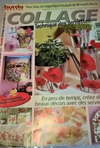 Burda Special Collage Technique Des Serviettes N°E 680 