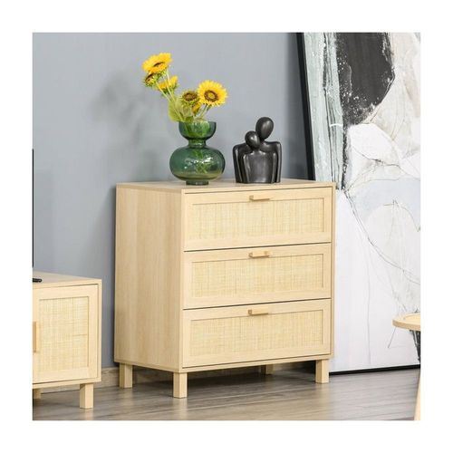 Commode Rotin Camille Bois Clair