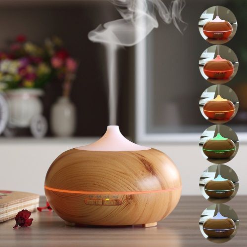 Wishes Mall 300ml Diffuseur D'huiles Essentielles Aromathérapie Diffuseur Parfum 