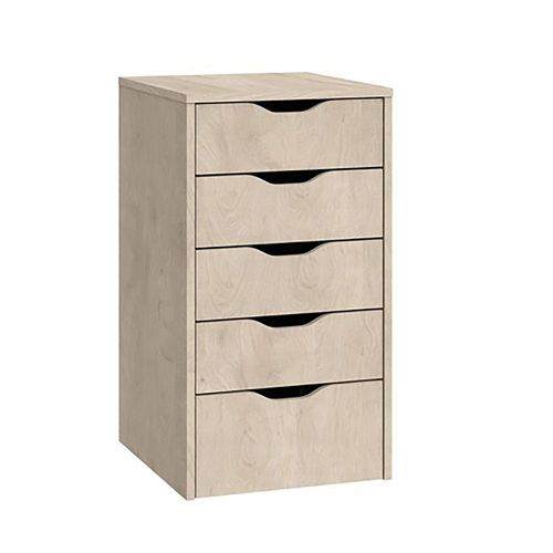 Commode Meuble De Rangement Coloris Effet Bois - Hauteur 71 X Longueur 40 X Profondeur 43 Cm