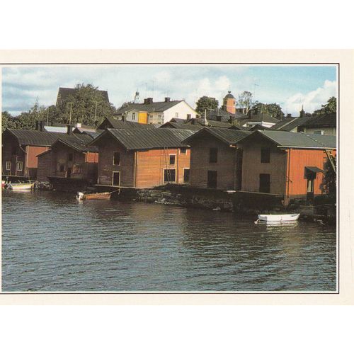 Finlande, " Porvoo, Les Maisons De Bois Du Port ".