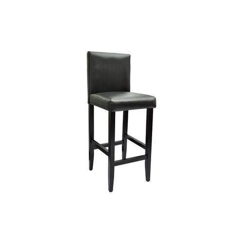 Lot De 6 Tabourets De Bar Design Chaise Siège Cuir Artificiel Noir 1202072
