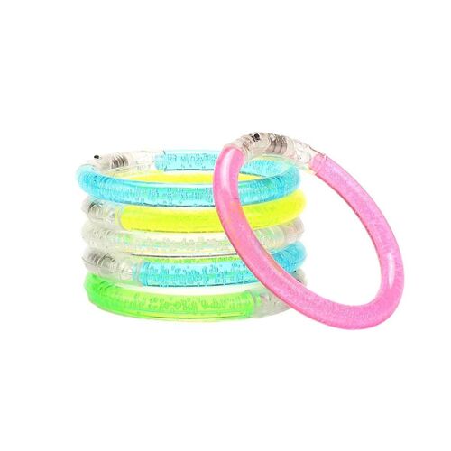 Pack De 40 Bracelets Led Glow Bracelets Glow Glow Bracelet Glow In The Dark Party Fournitures Bracelets