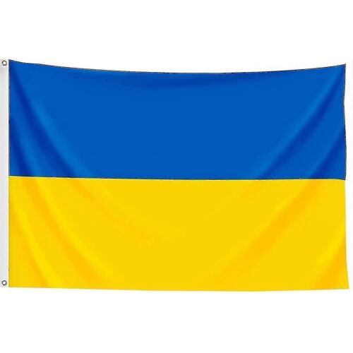 Drapeau De L'ukraine 3ftx5ft Drapeaux Nationaux Ukrainiens Polyester Avec ?Illets En Laiton 3x5 Foot Flag (90cm * 150cm)