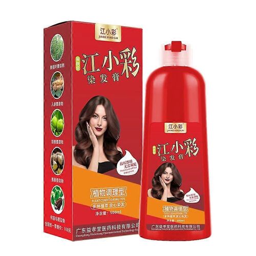 500ml Crème De Teinture Capillaire Bubble Pure Plante Cheveux Shampooing Naturel Rapide Maison Teinture Capillaire
