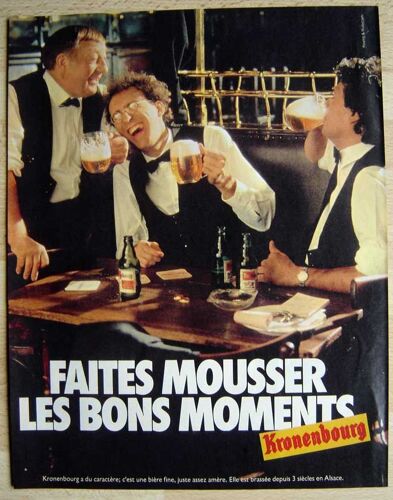Publicité Papier - Bière Kronenbourg De 1985
