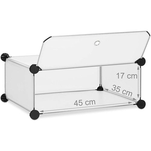 Armoire Étagère Meubles À Chaussures Rangement Plastique Chaussures Modulable 12 Paires Transparent 13_00