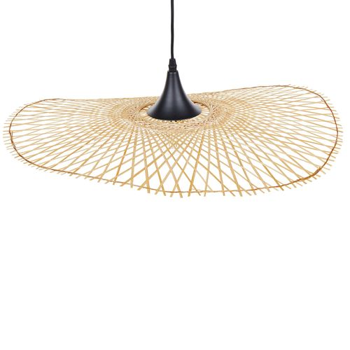 Lampe De Suspension En Bambou Clair 60 Cm Floyd