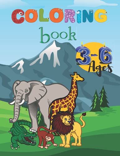 Coloring Book For Kids Ages 3-6: Coloring Book That Boosts The Creativity Of Your Child.Pets And Wild Animals To Color