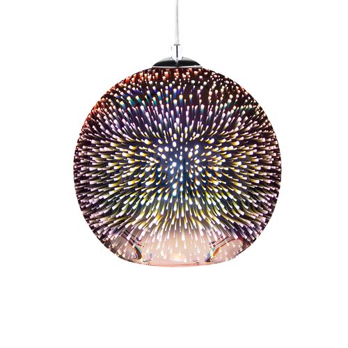 Lampe Suspension Sessera Verre Cuivré