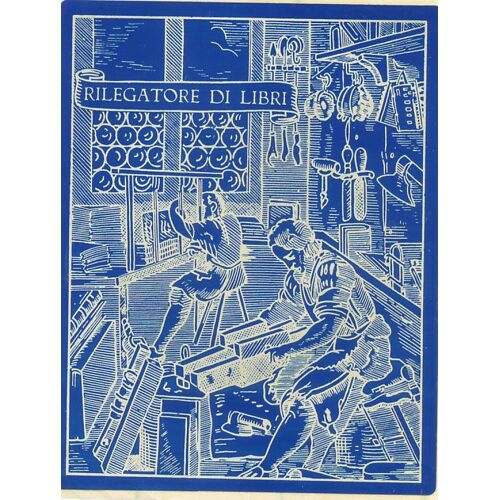 Autocollant, Stickers, "Rilegatore Di Libri", Relieur De Livre