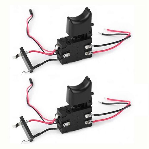 2Pcs Interrupteur de commande de perceuse électrique DC 7.2 V-24 V 16A Interrupteur à gâchette de perceuse sans fil Contrôle de vitesse Bu