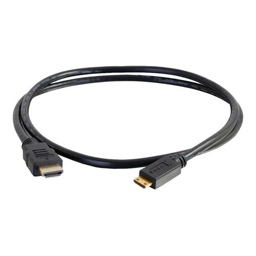 C2G Value Series 1m High Speed HDMI to HDMI Mini Cable with Ethernet - 4K - UltraHD - Câble HDMI avec Ethernet - HDMI mâle pour 19 pin mini HDMI Type C mâle - 1 m - noir