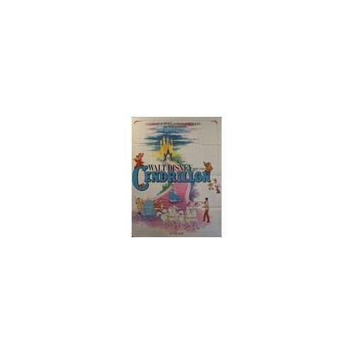 Cendrillon - Walt Disney - Dessin Animé - Affiche De Cinéma Pliée 60x40 Cm