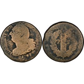 France - 2 Sols Au Faisceau - Type Francais - Marseille Ou Strasbourg - 23-300