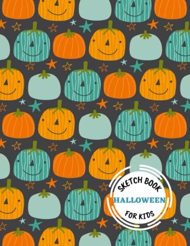 Halloween Sketch Book For Kids: Blank Sketch Book, 120 Pages, A4size