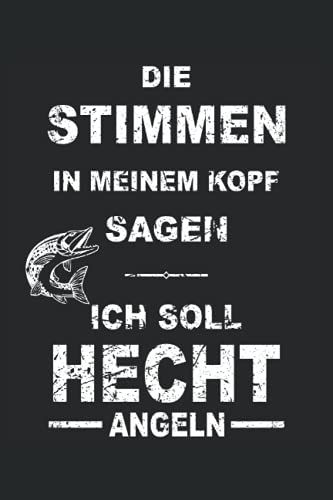 Hecht Angler Hecht Angeln Geschenk Notizbuch