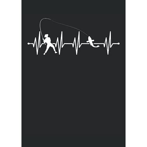 Herzfrequenz Angeln Fischen Mã?Nner Herren: Notizbuch | Notebook | Punktiert, Din A4 (21x29.7 Cm), 120 Seiten, Creme-Farbenes Papier, Mattes Cover