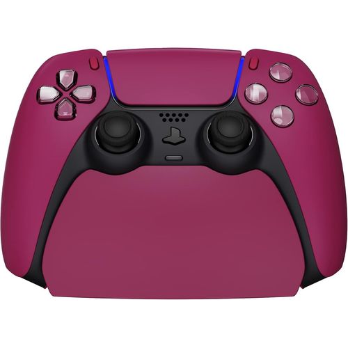 Support pour ps5 Porte Manette Accessoire Socle pour ps5 Controller Stand Holder avec Coussinet Antidérapant-Étoile Rouge