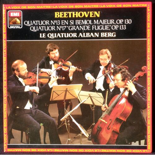 Beethoven Alban Berg Quartet 1983 Quatuors 13 Op 130 & 17 Op 133 Emi 1435631 Lp Nm, Cv Nm -