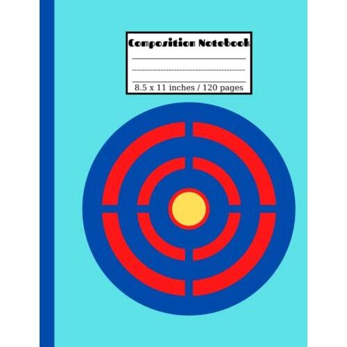 Archery Composition Notebook: Composition Notebook Wide Ruled Daily Journal/Cover With Archery Pattern/Gift For Archery Lovers.