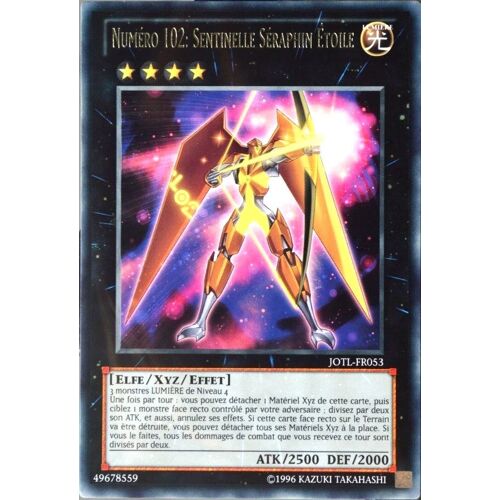 Carte Yu-Gi-Oh Jotl-Fr053 Numéro 102 : Sentinelle Séraphin Etoile Neuf Fr