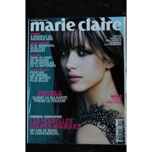 Marie Claire 602 2002 10 Sophie Marceau Cover + 4 P. - Fanny Ardant Karin Viard Callas Inès De La Fressange - 416 Pages