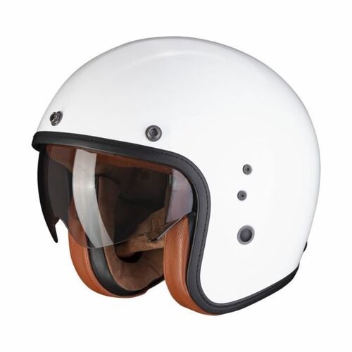 Casque Jet Scorpion Belfast Evo Luxe - Blanc