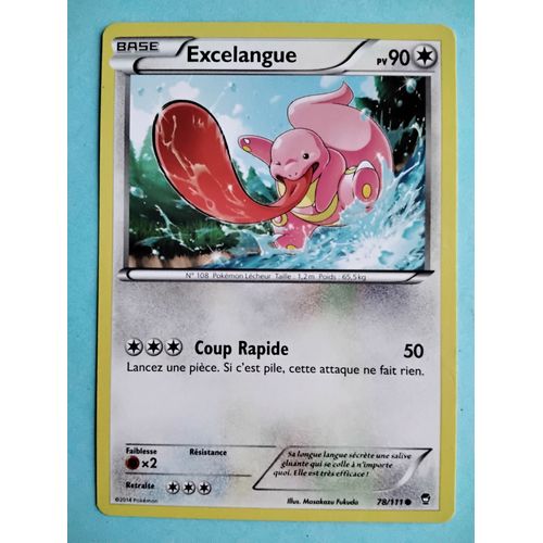 Carte Pokémon N° 108 Excelangue