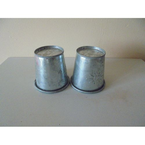 2 Cache-Pots En Métal