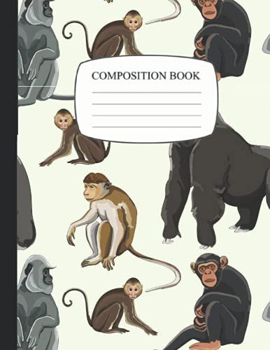 Chimpanzee Composition Notebook: Wide Ruled Paper Notebook Journal |Chimpanzee Cover | Matte Wide Lined Workbook For Girls Boys Kids Teens Students, Daily Creative Writing Journal .