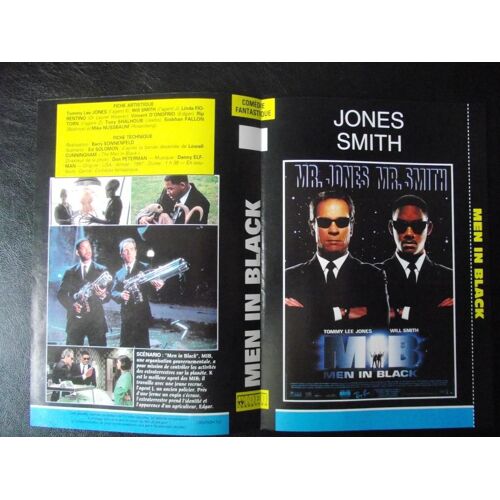  Jaquette Du Film.Men In Black(1997).Réalisation.Barry Sonnenfeld Avec Tommy Lee Jones Will Smith Linda Fiorentino Vincent D'onofrio