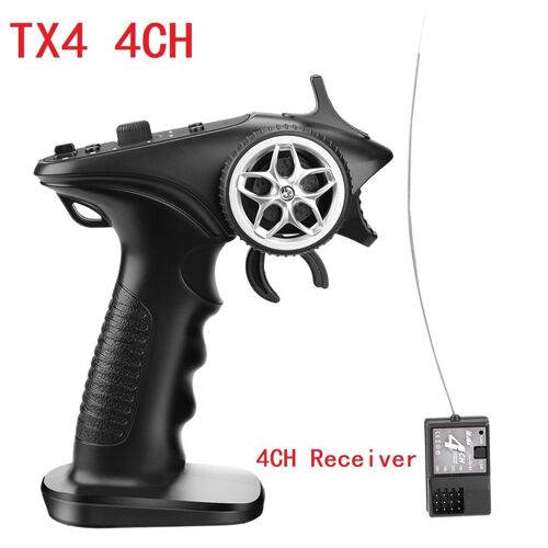 Système Radio Tx4 2.4ghz 4ch, Télécommande Émetteur Avec Récepteur Pour Voiture Bateau Rc Pk Tg3 Fs-Gt3b