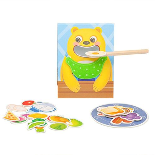 Jeu Montessori D'interaction Parent-Enfant Pour L'apprentissage Et La, Simulation De L'alimentation, Jouet Éducatif Pour Apprendre À Manger En S'amusant Et Travailler La Motricité Fine, Nouveauté