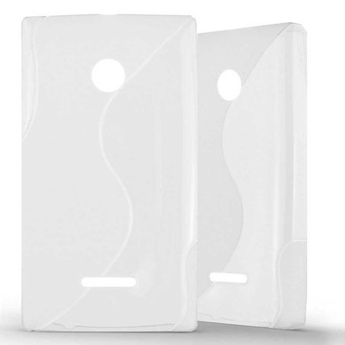 Étui Coque Housse Tpu Gel Nokia Lumia 435 Vague Translucide Grip - Translucide