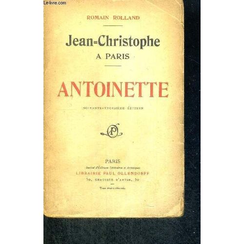 Antoinette - Jean-Christophe A Paris