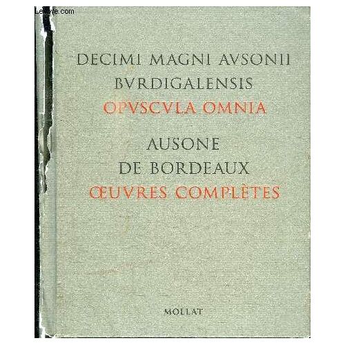 Ausone De Bordeaux - Oeuvres Completes - Cd Inclus