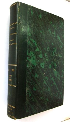 Journal Des Connaissances Usuelles Et Pratiques T25 Et 26 Année 1837