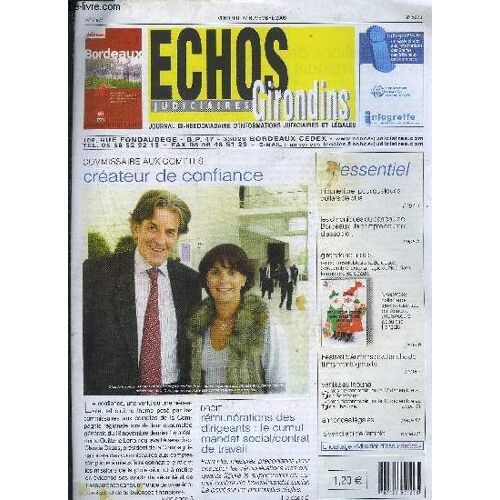 Echos Judiciaires Girondins N°5623 27 Nov 2009 -  Tribune Libre Pour Quelques Dollars De Plus - Les Chroniques Du Barreau De Bordeaux Le Compte Courant D'associé - Festival D'autrans ...