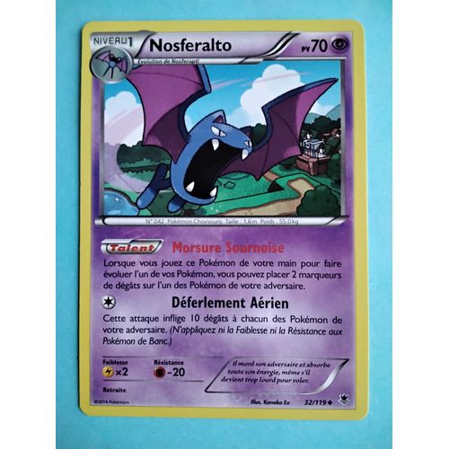 Carte Pokémon N° 042 Nosferalto