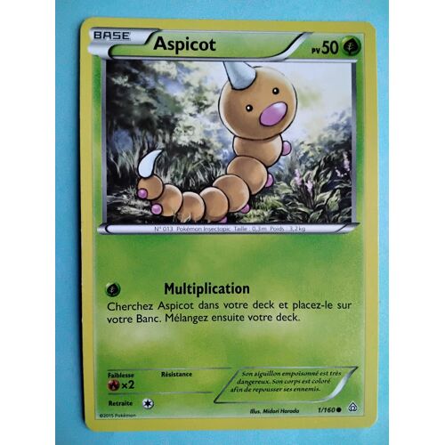 Carte Pokémon N° 013 Aspicot