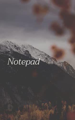 Notebook:Notepad ,Mountain Cover,Lined, Size (5*8),100 Pages,Small Letter: Notebook,To Do List ,Daily Organizer , School Notebook