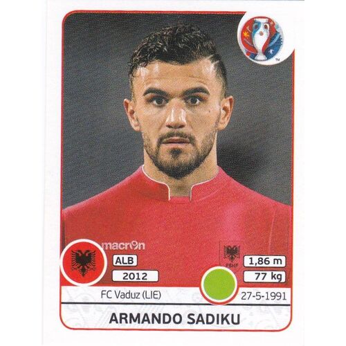 Panini Euro 2016 N° 86 Armando Sadiku